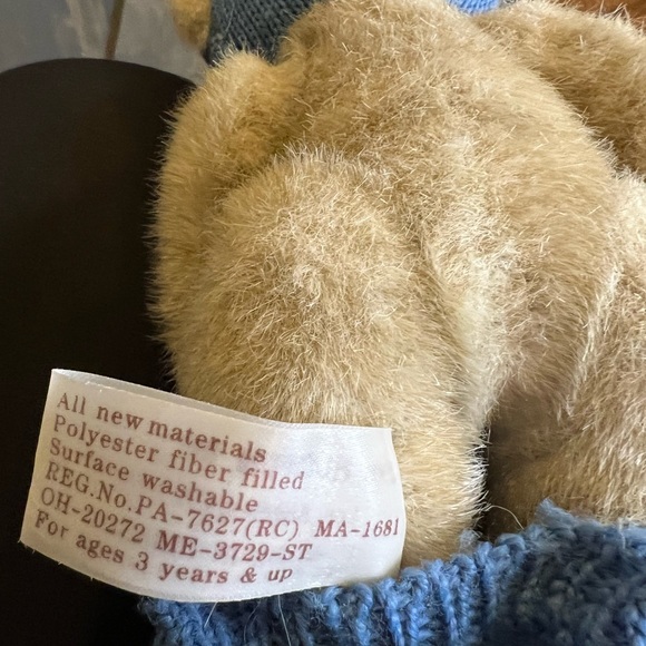 Super Adorable Vintage Teddy Bear in A Bunny Outfit by HugFun Intl Inc - Picture 8 of 9